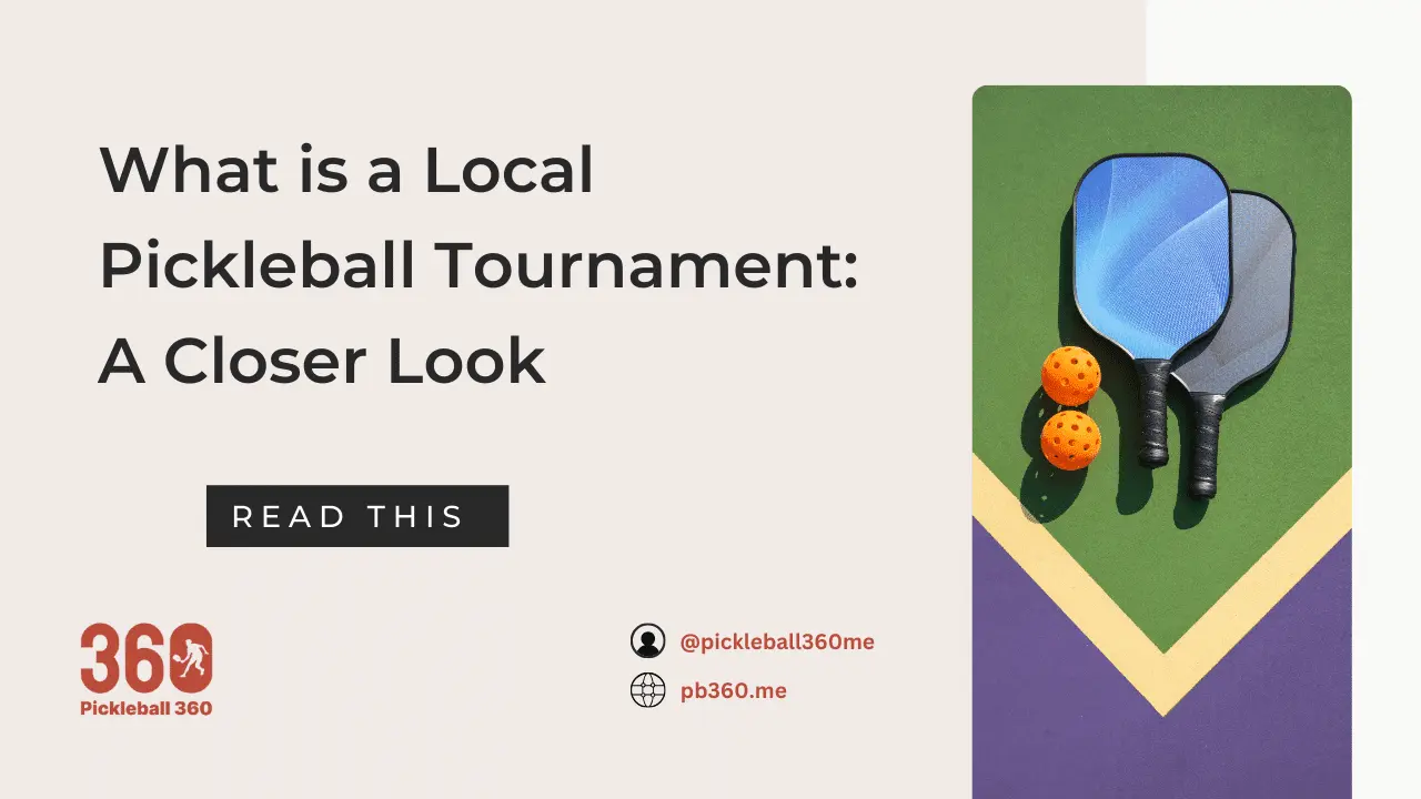 What is a Local Pickleball Tournament: A Closer Look