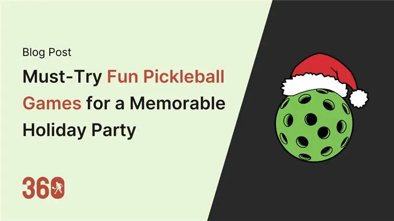 Must-Try Fun Pickleball Games for a Memorable Holiday Party