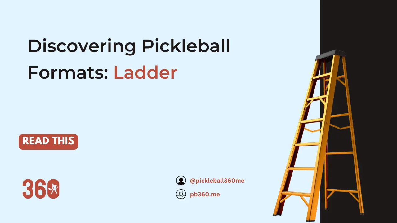 Pickleball Ladder format diagram showing group formation and player progression